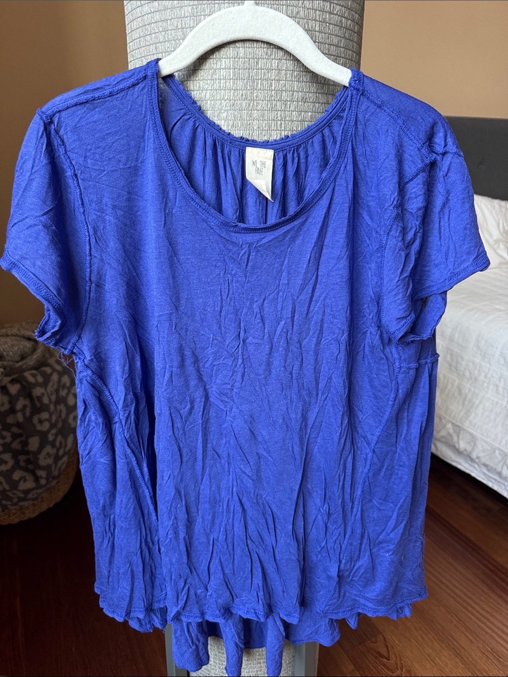 We The Free Short Sleeve Scoop Neck Tee in Royal Blue
